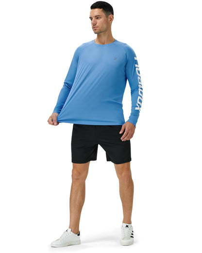 Roadbox Fishing Shirts for Men Long Sleeve UV Sun Protection Tee Tops UPF 50+