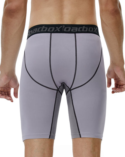 Roadbox Mesh Compression Shorts for Men 3 Pack Cool Dry Athletic Workout Underwear Running Gym Spandex Baselayer Boxer Briefs
