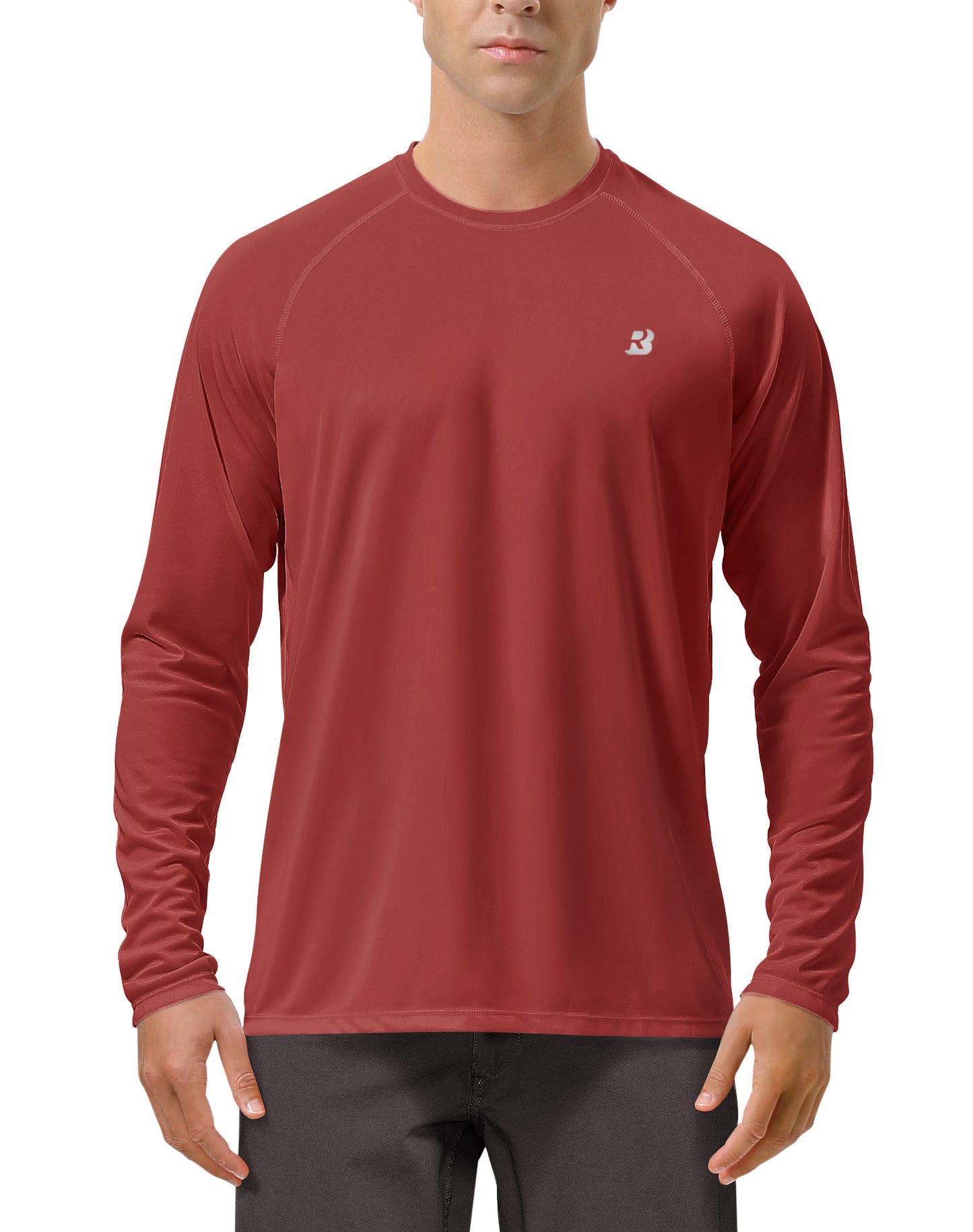 Roadbox UPF 50+ Fishing Shirts for Men Long Sleeve UV Sun Protection Tee Tops
