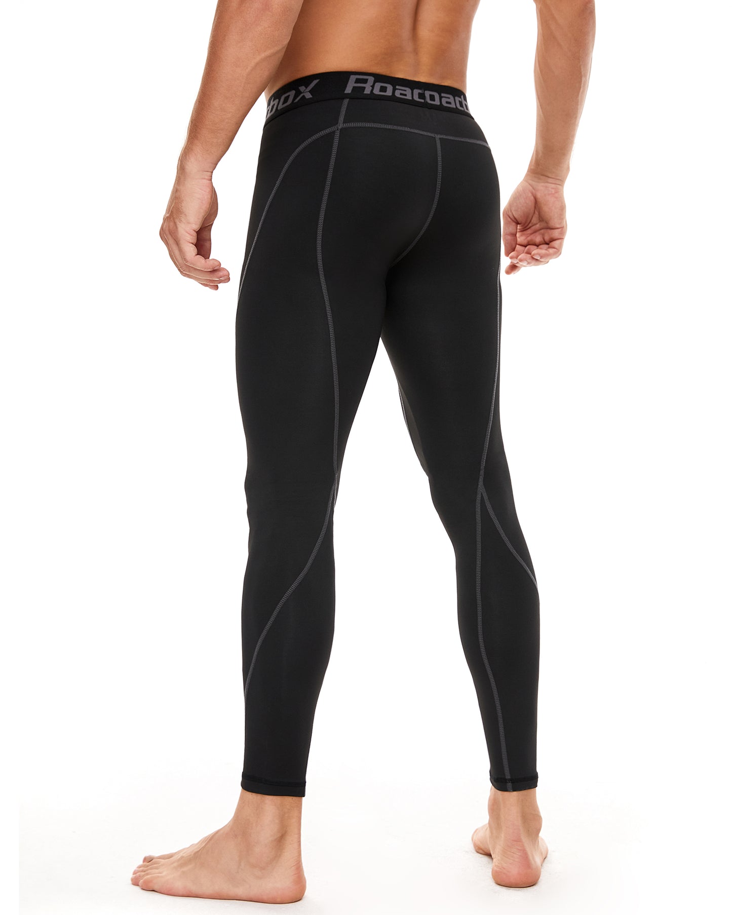 Roadbox 3 Pack Men's Compression Pants Base Layer Tights Leggings