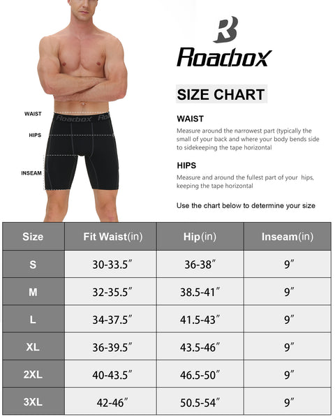 Roadbox 2021 Compression Shorts for Men with Perfect Pocket Spandex Boxer Athletic Workout Underwear Fitness