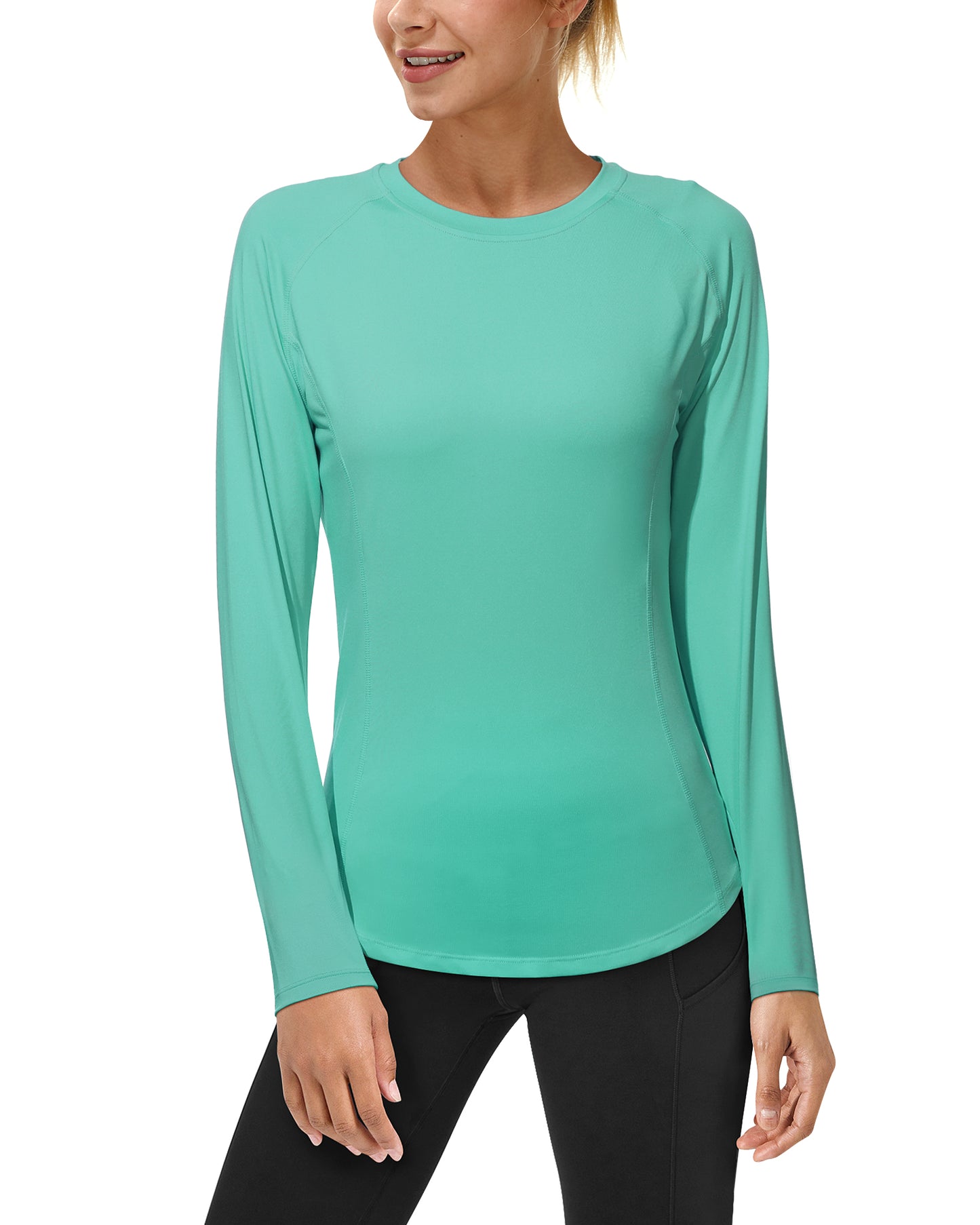 Roadbox Women's Long Sleeve UV Sun Shirts UPF 50+ Workout Swim Rash Guard Tops
